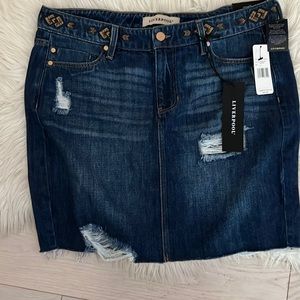 NWT Liverpool Denim Mini Shirt